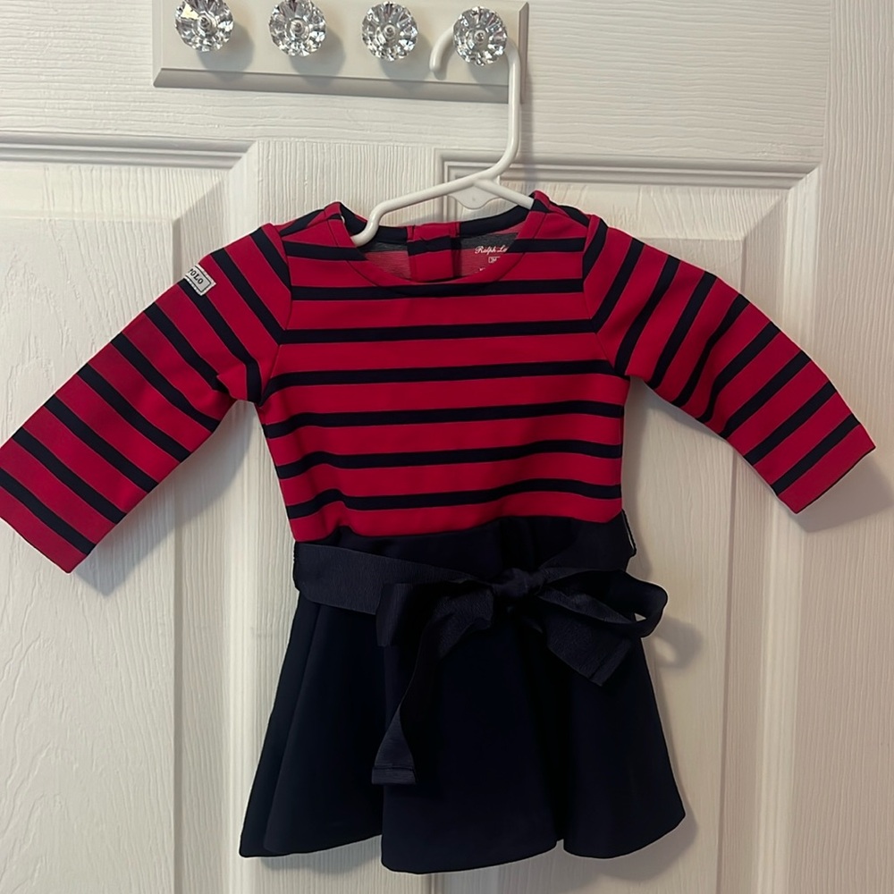 Brand new Ralph Lauren baby girl dress with matching bloomers- NEW WITH TAGS!